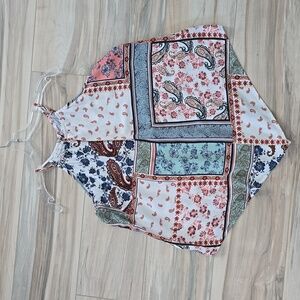 Multi Print, Hanky Hem, Tank top